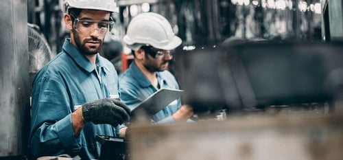 Engineers working