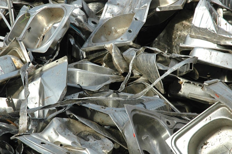 Abstract image of scrap metal