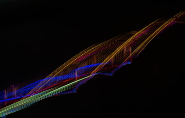 Bright lights in dark background