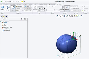 Creo parametric Freeform